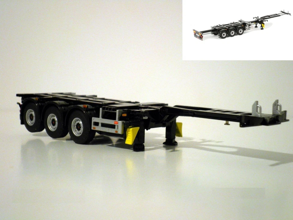 rimorchio container 3 assi (estensibile) modelli di camion WSI 03-1010, scala... - Immagine 2 di 3