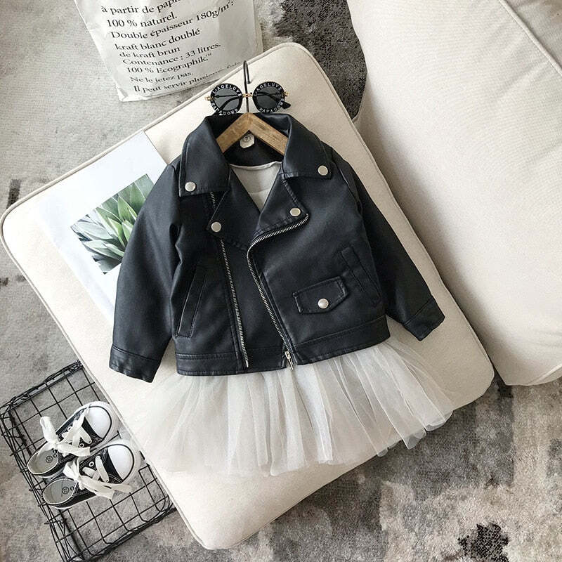Baby Girl/Boy Leather Jackets Coats Overwear Clothes