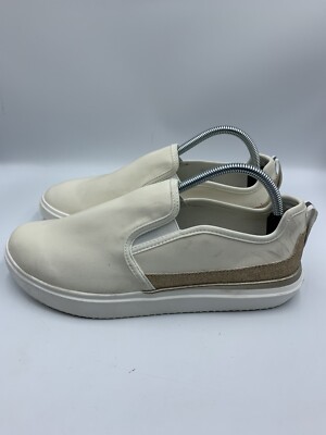 Rocket Dog Womens Beckign White Slip-On Sneakers Shoes 11