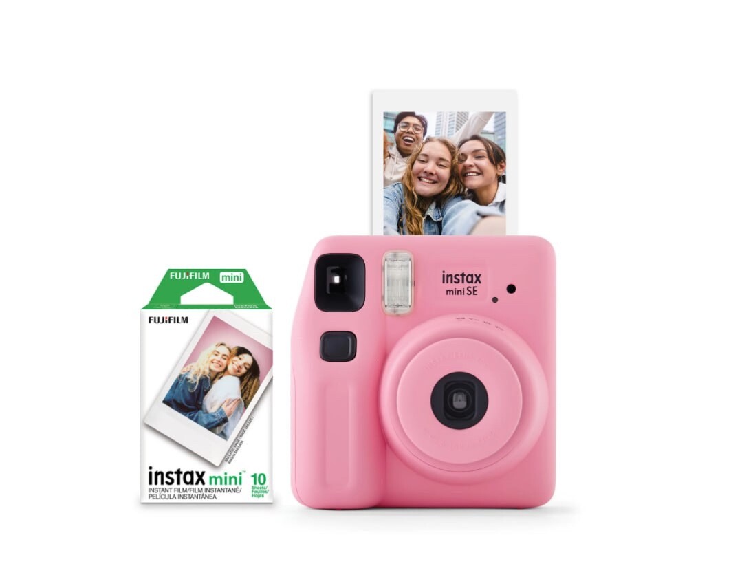 Fujifilm Instax Mini SE Instant Camera Pink with 10 Free Mini Films-image