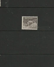 STAMPS AUST PRE DECIMAL   1938  9d  PLATYUS  PERF 13.5=14 MINT HINGED