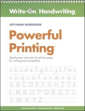 Write-On Handwriting  Powerful Printing Workbook Left-Hand EPS NEW
