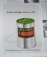 1969 print ad - Green Giant Le Sueur Peas - Little things Vintage Advertising