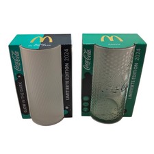 MC Donalds Cola Glas Limitierte Edition 2024 Glow in the Dark und Green Neu