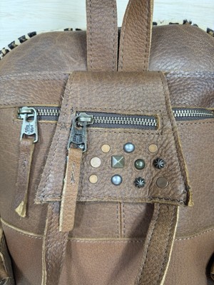 STS Great Plains Mini Backpack Leopard Print Genuine Leather  display picture 3