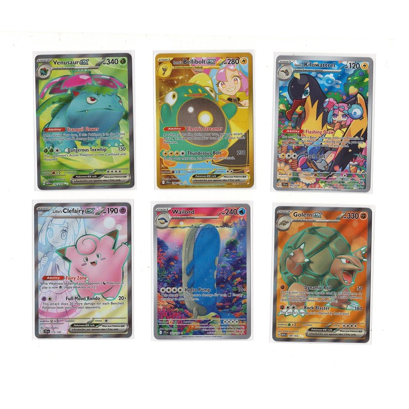 Pokemon - Venusaur - Bellibolt - Wailord - Kilowattrel - Golem - Clefairy - Foil