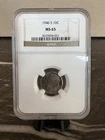 1946-S 10C Roosevelt Silver Dime NGC MS65