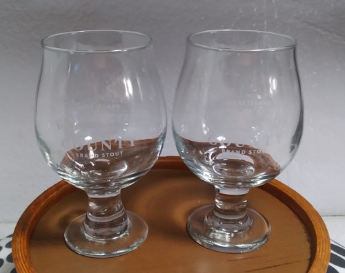 2 "THE ORIGINAL" Goose Island Bourbon County Brand Stout 5" Snifters Glass