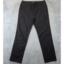 Roark Layover 2.0 Pants Mens 34 Black Travel Tech Utility RP305 Stretch Relaxed