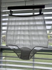 Vtg Vanity Fair Sheer White Panty Brief Mushroom Gusset Tricot Nylon Sz 7 Large