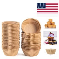 500 Disposable Cupcake Liners - Sustainable Grease-Proof Paper for Baking