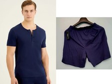 Pajama Set ALFANI Men's Quick-Dry Split Neck