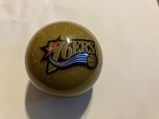 brand new NBA Imperial Philadelphia 76ers Pool Billiard Cue/8 Ball Gold glitter