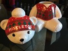 Marshall Fields Christmas Mistletoe Bear Cookie Jar Vintage Rare — photo 2