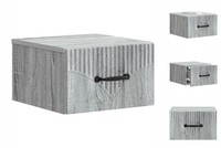 Nachttisch HäNgend Nachtschrank Nachtkommode Graues Sonoma 34,5X33X20 Cm