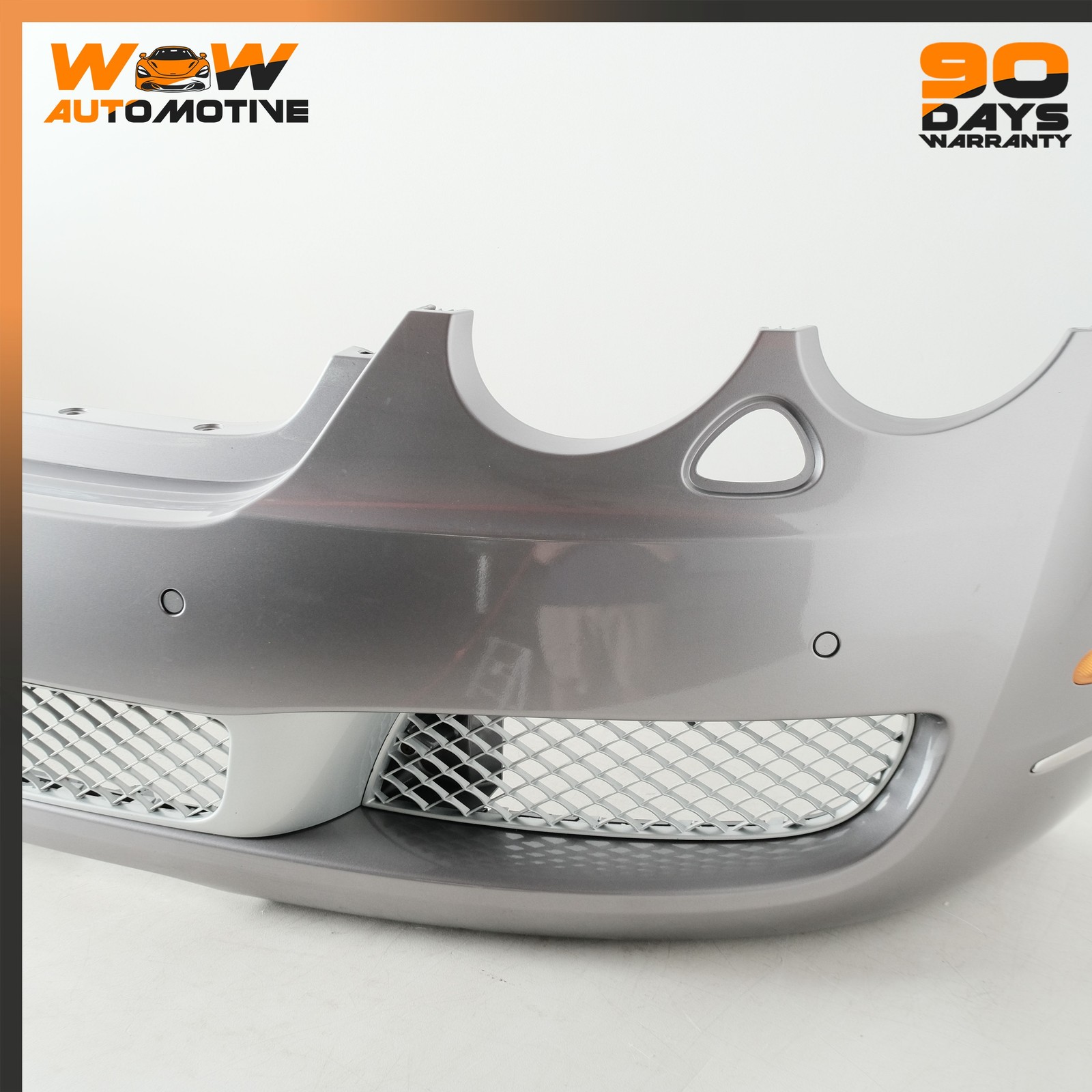 06-13 BENTLEY CONTINENTAL FLYING SPUR FRONT BUMPER SILVER TEMPEST METALLIC OEM