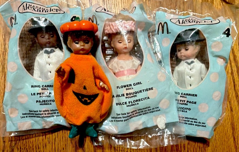 Madame Alexander McDonald's 2003 Doll Lot: Ring Carrier, Flower Girl, Pumpkin