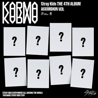 [1P] Stray Kids - 4th Regular Album [KARMA] (ACCORDION VER.) Photo Card Kpop CD
