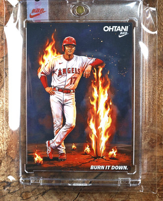 2013 Shohei Ohtani RC ''Burn it Down'' Burning Power Bat Promo Sealed