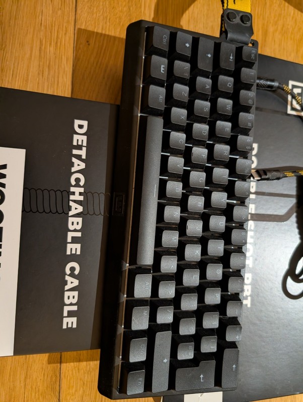 Wooting 60HE Gaming Keyboard With Lekker L45 Keycaps