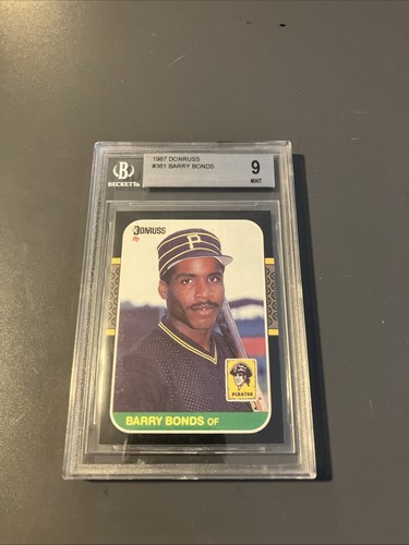1987 Donruss Barry Bonds BGS 9 MINT #361 Rookie RC