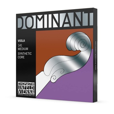 141 Dominant Synthetic Core Viola Strings, Medium Gauge, 4/4 Scale, Set of 4