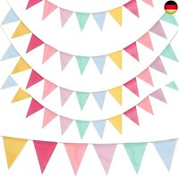 Wimpelkette Outdoor, 5 StüCk Wimpel Girlande, Wimpelkette Outdoor Wetterfest