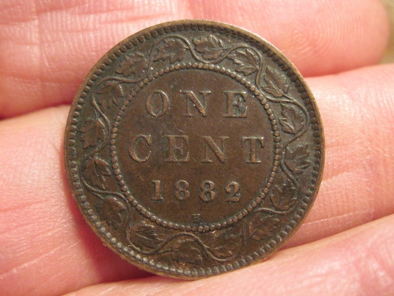 1882H CANADIAN LARGE CENT, FREE SHIPPING (#121E)