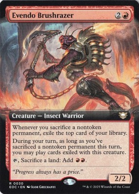 Evendo Brushrazer (Extended Art) Commander: Edge of Eternities Regular - NM EOC
