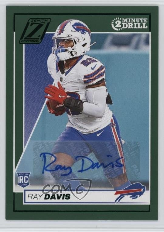 2024 Panini Zenith Rookies Two Minute Drill Auto Ray Davis #183 Rookie RC 0rd2
