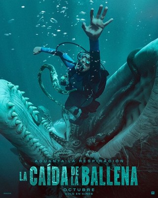 Whale Fall Poster 2026 Deep Sea Scuba Diver Giant Squid Creature Horror Decor
