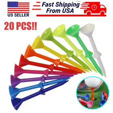 20X Extra Thick Golf Tees Cup Design 3.26" Unbreakable Stability Mixed Color US