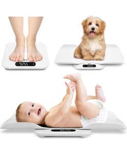 Electronic Baby ScaIe W/ Detachable Tray For Infants / Pets / Adults Up To 400Lb