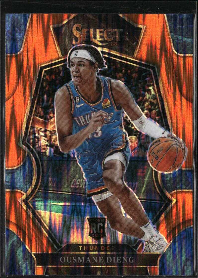 2022-23 Panini Select #190 Ousmane Dieng Orange Flash Prizms