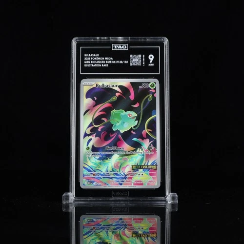 Pokemon Bulbasaur 133/132 Mega Evolution Stamped promo Tag 9