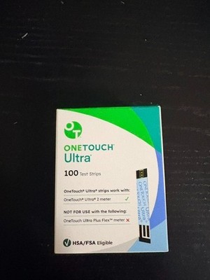 One Touch Ultra Blue Blood Glucose Test Strips - 100 Count (22895)