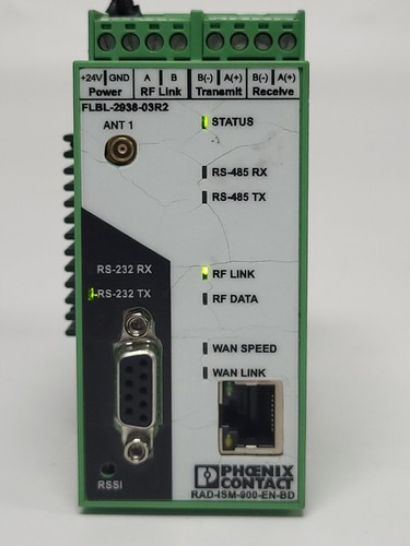 Phoenix Contact RAD-ISM-900-EN-BD Ethernet Module, RS-232, 900MHz, 24VDC - Picture 2 of 13