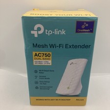 New TP-Link Mesh Wi-Fi Extender AC750 Dual Band RE220