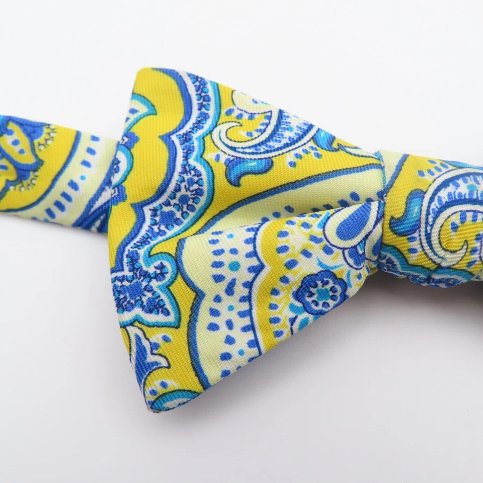 Pajarita Izod Amarillo Azul Cachemira 2.5" Ancho Pre Corbata Poliéster Foto 2 de 4