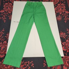 Vintage 70s Moods Kelly Green High Waisted Wide leg Flair Pants XS/ XXS