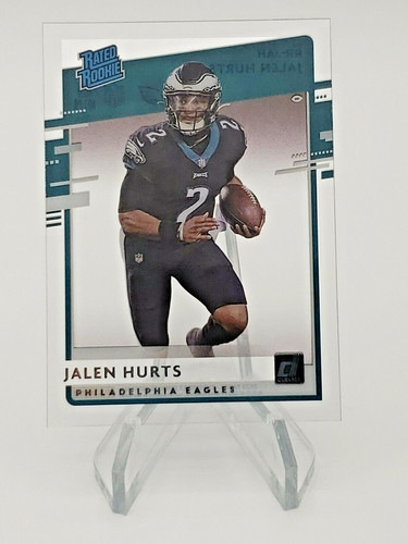2020 Panini Chronicles Clearly Donruss Jalen Hurts Rated Rookie RC #RR-JAH