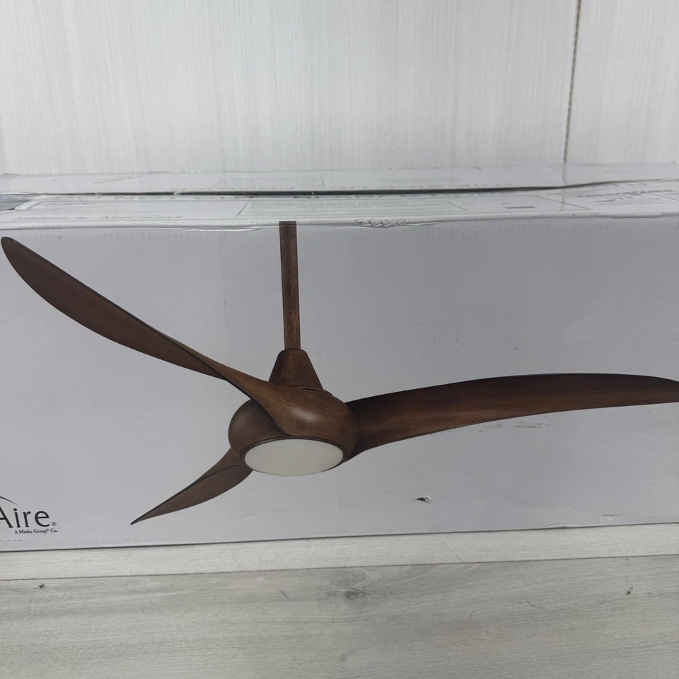 MinkaAire F844-CL Light Wave 52" 3 Blade Indoor LED Ceiling Fan READ DESC - Image 2 of 4