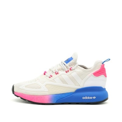 adidas Damen ZX 2K Boost EU 37  weiß/pink/blau/schwarz FY0605 Atmungsaktiv
