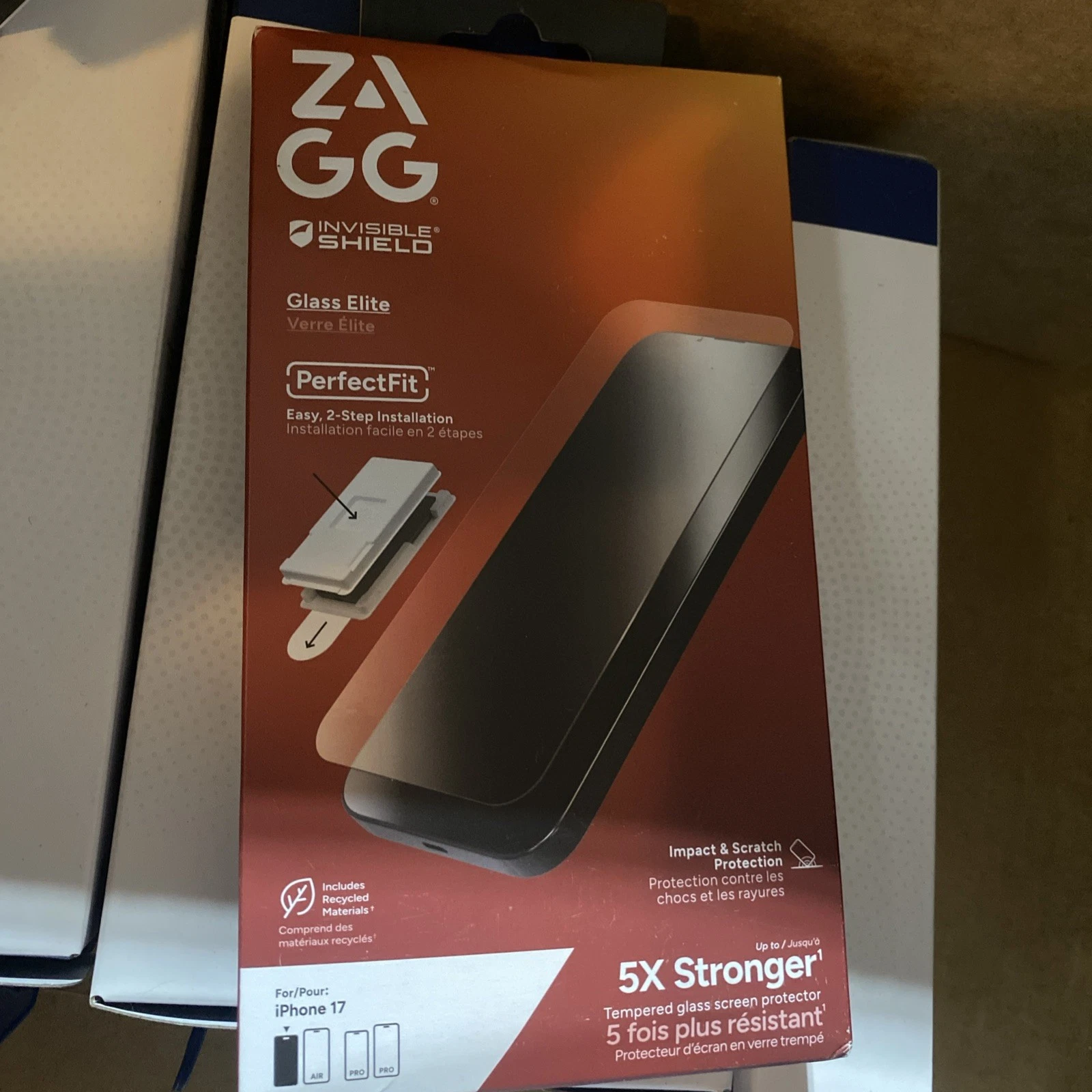 ZAGG - Glass Elite Screen Protector for Apple iPhone 17 - Clear