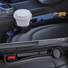 Car Seat Gap Plug with Storage Slot, Auto Gap Filler Organizer with Cup Holde...