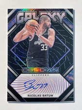 2022 Obsidian Galaxy Nicolas Batum Auto Clippers, 76ers, Blazers, France /75
