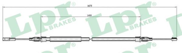 Bremsseil Seilzug Feststellbremse LPR C0059B FüR 4D2 Audi 4D8 A8 D2 TDI Quattro-image