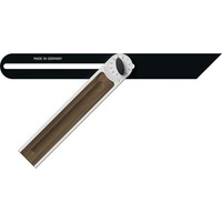 Ulmia Schmiege Alu-Line 505-330 Schienen-L.330Mm Alu.Mit NußBaumeinlage Winkel