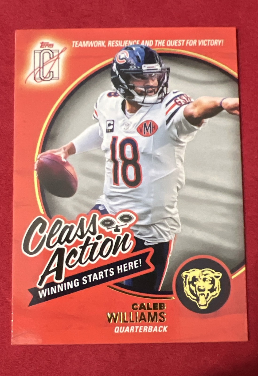 2025 Topps Signature Class - Class Action Caleb Williams #CA-6 Bears 🏈