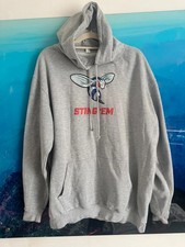 Grey Graphic Hoodie  Sting ?Em? Size XL